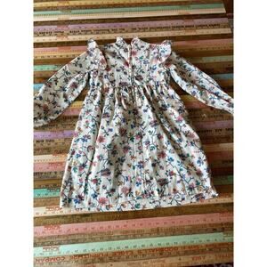 Vintage Ceil Ainsworth New York Size 6 Dress Floral Cottage Core Prairie USA